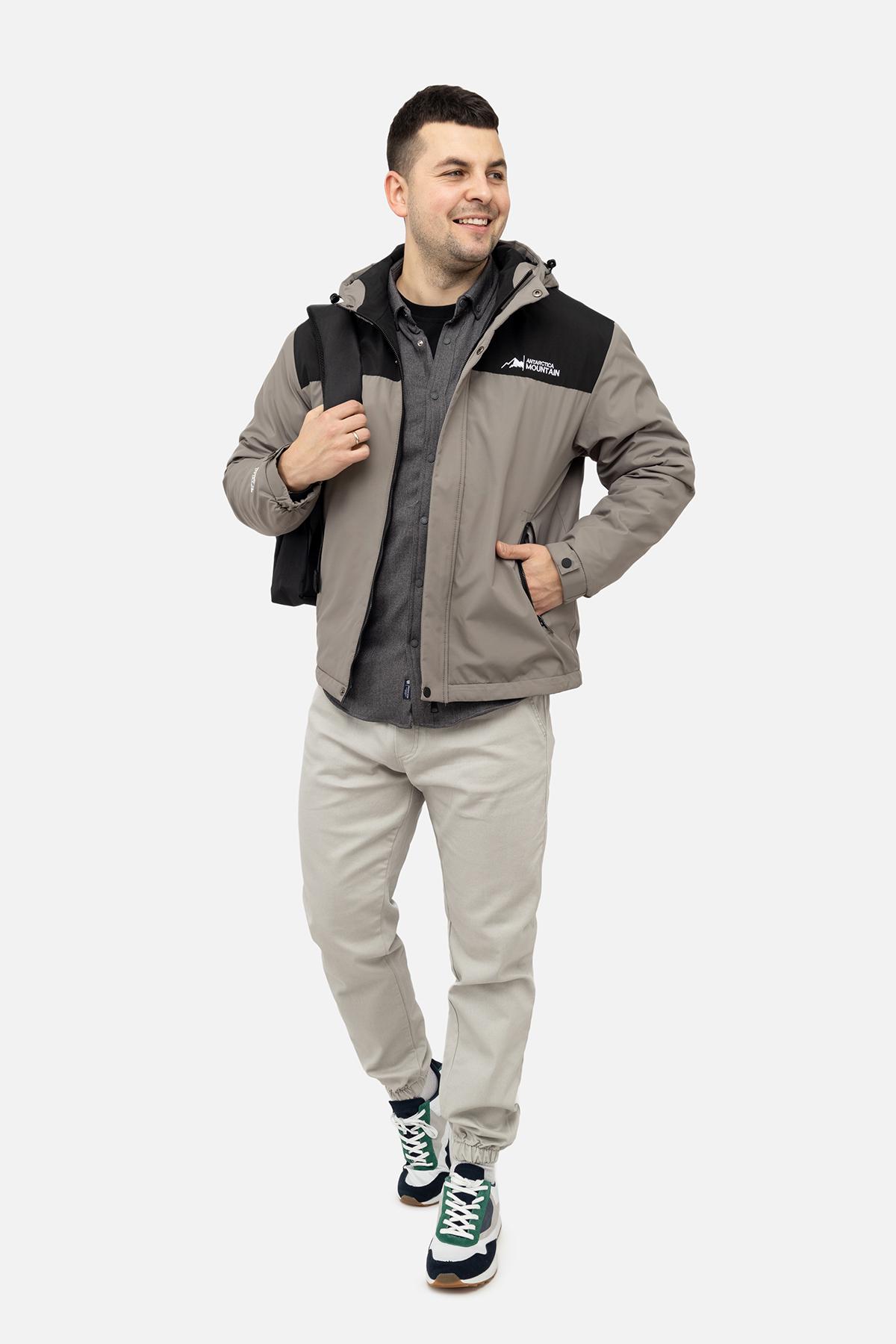 Куртка мужская ЦБ-00245117 р. 44 Серый (28421957)