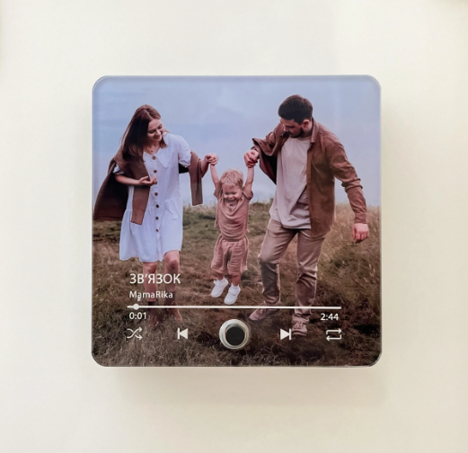 Магніт з фото та піснею (5681)