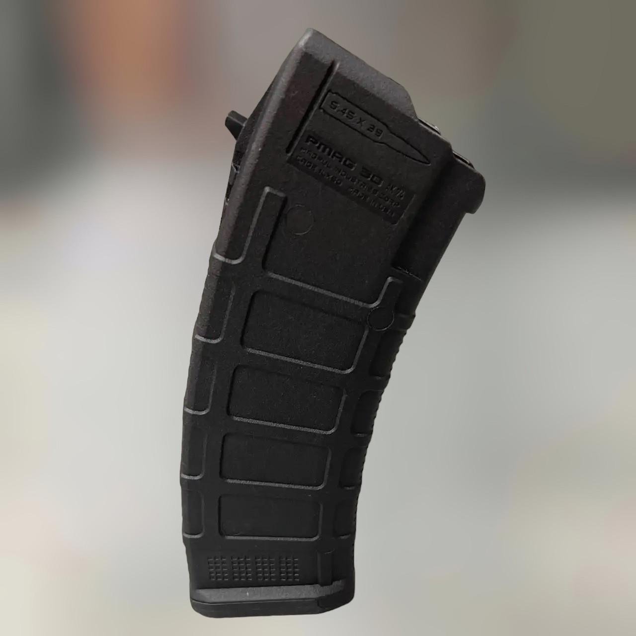Магазин Magpul для АК-47 АКМ/АКС/Сайга на 30 набоїв PMAG 30 АК/АКМ MOE 5.45x39 Чорний (MAG673)
