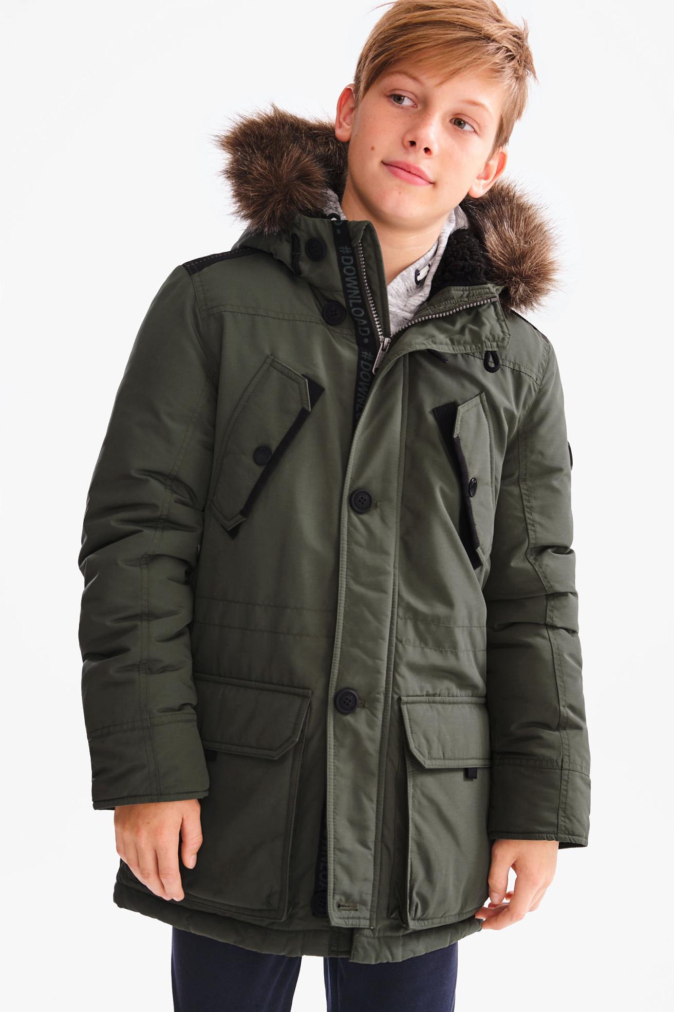 Парка зимова для хлопчика C&A 140 см Khaki (2055507) - фото 5 Парка зимова для хлопчика C&A 140 см Khaki (2055507) - фото 5