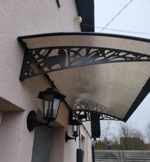 Козырек-навес Prime Кот сотовый поликарбонат 8 мм 150х100 см (31990748)