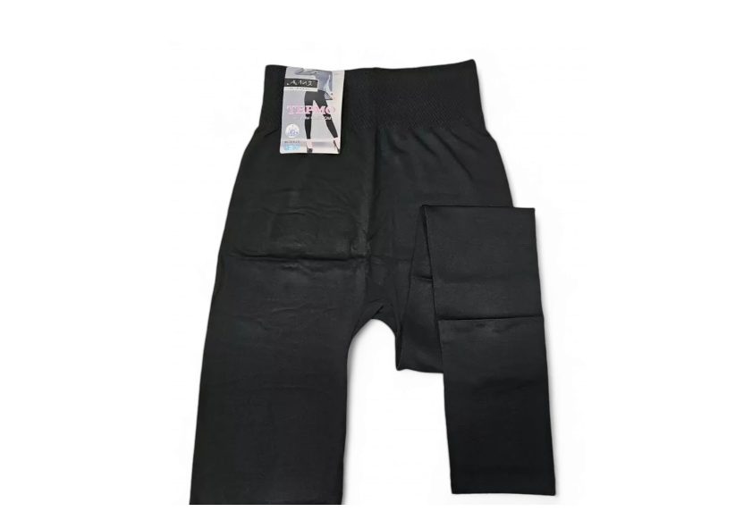 Лосини жіночі утеплені на широкій резинці One Size Чорний (234571332_285)