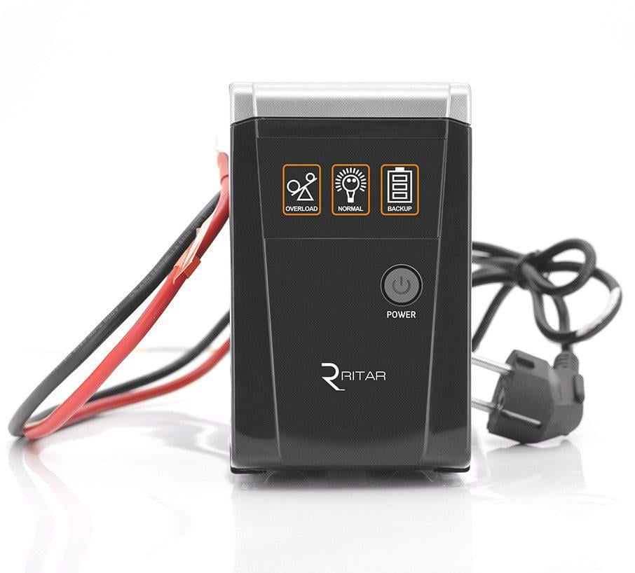 Источник бесперебойного питания Ritar RTSW500 с правильной синусоидой LED 360 Вт 12V под внешний АКБ заряд 5А/7А (58277)