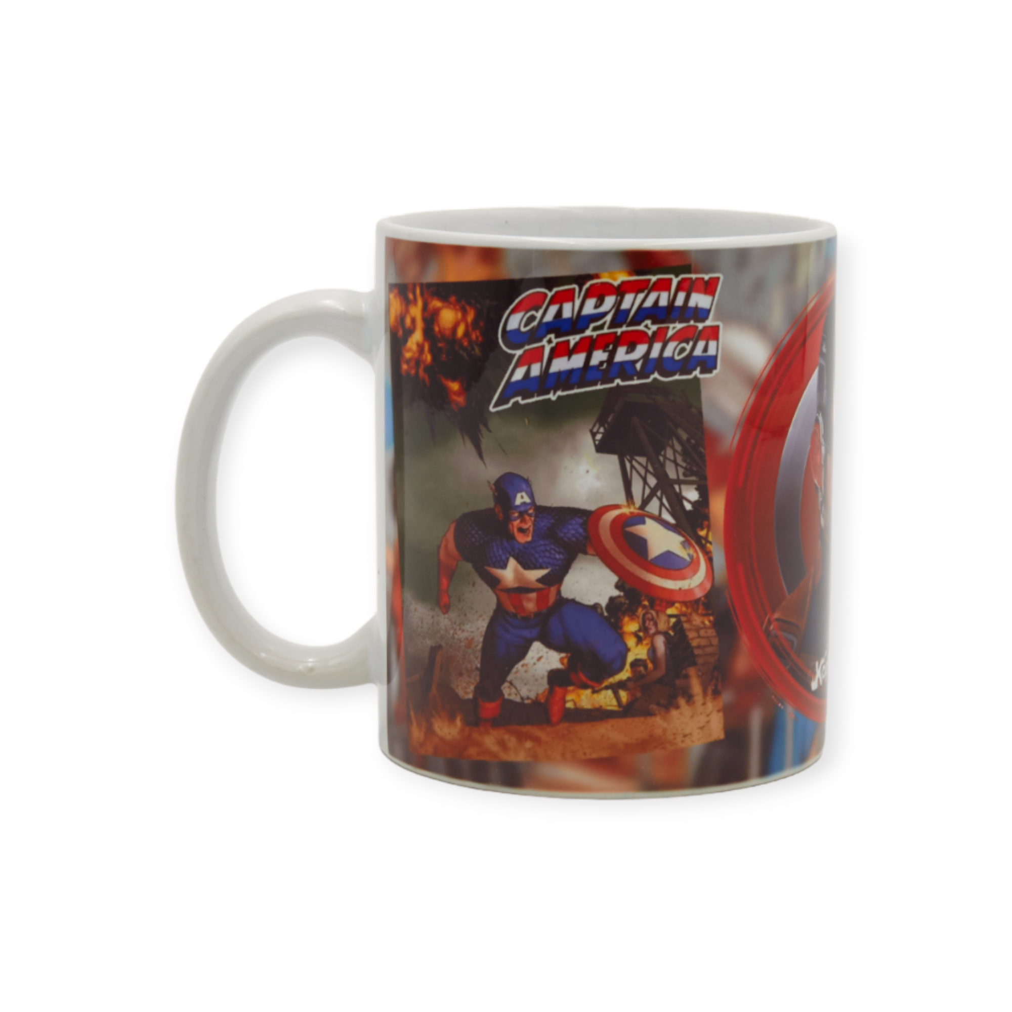 Чашка с принтом любимого героя Капитан Америка 330 мл (01_K0233021041)