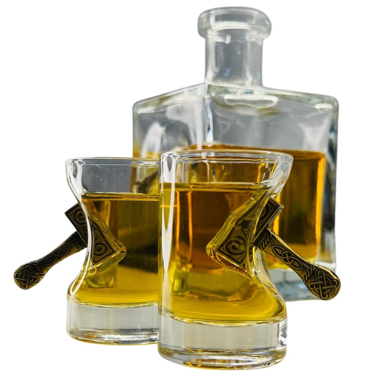 Набір Gorillas BBQ Кум Молот графін і 2 чарки (GL8) - фото 8