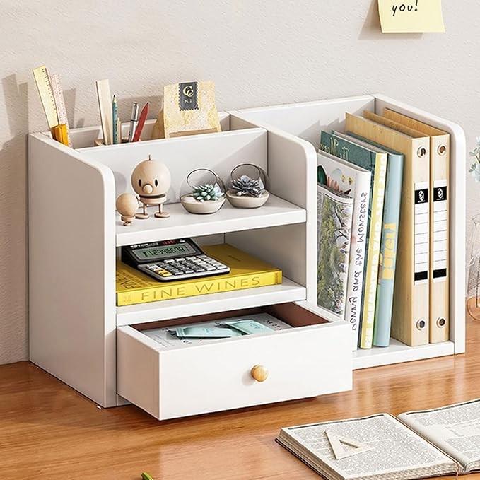 Полка книжная настольная из дерева Токалино Зефир (КПА-040720)