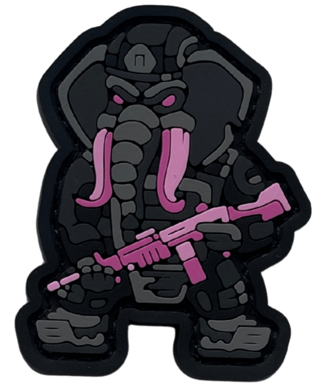 Патч Слон FM Mini Розово-черный (PATCH-0295) Патч Слон FM Mini Розово-черный (PATCH-0295)