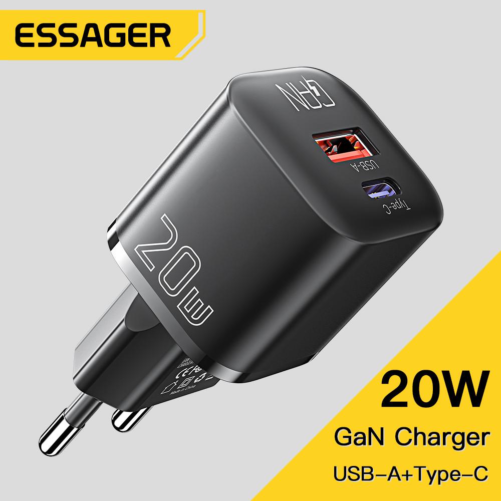 Зарядний пристрій Essager 20W GaN mini 20W (13698842) - фото 10