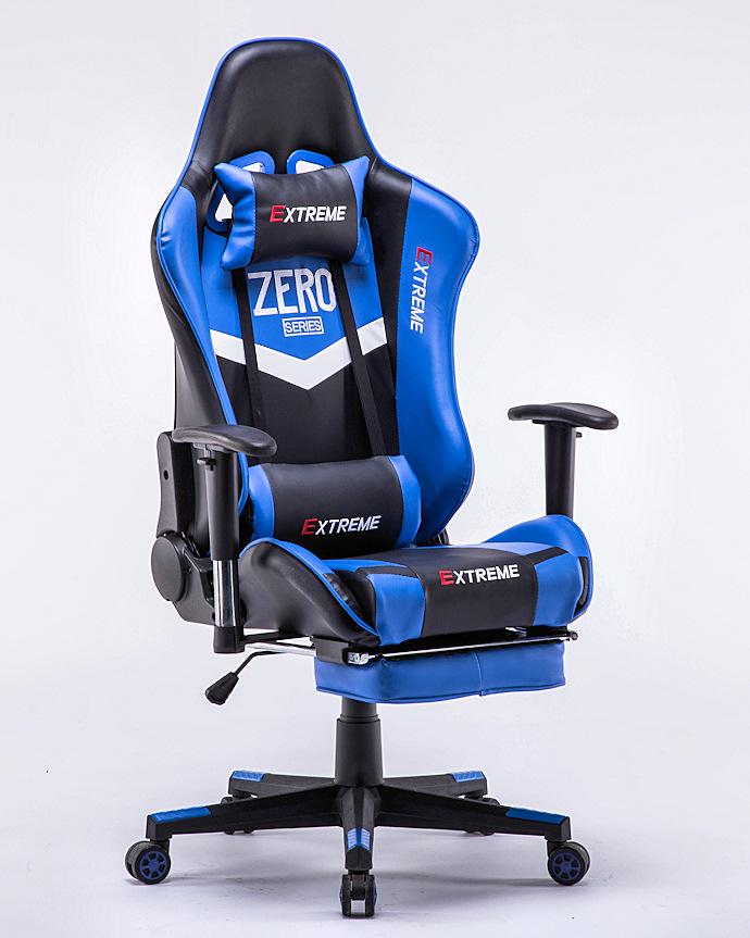 Крісло комп'ютерне геймерське Extreme Zero Чорний/Синій (10629780) - фото 4 Крісло комп'ютерне геймерське Extreme Zero Чорний/Синій (10629780) - фото 4