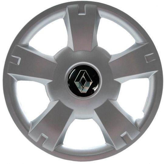 Автомобільні ковпаки SKS 201 R14 з логотипом Renault 4 шт. Сріблястий
