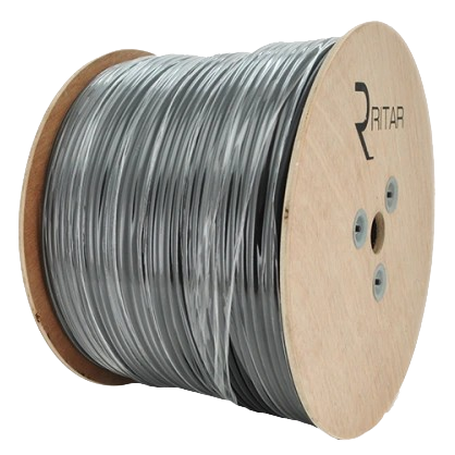 Провід комбінований гнучкий мідний Ritar B305-RG59CU та 2x0,5 мм 305 м Сірий (33087959) Провід комбінований гнучкий мідний Ritar B305-RG59CU та 2x0,5 мм 305 м Сірий (33087959)