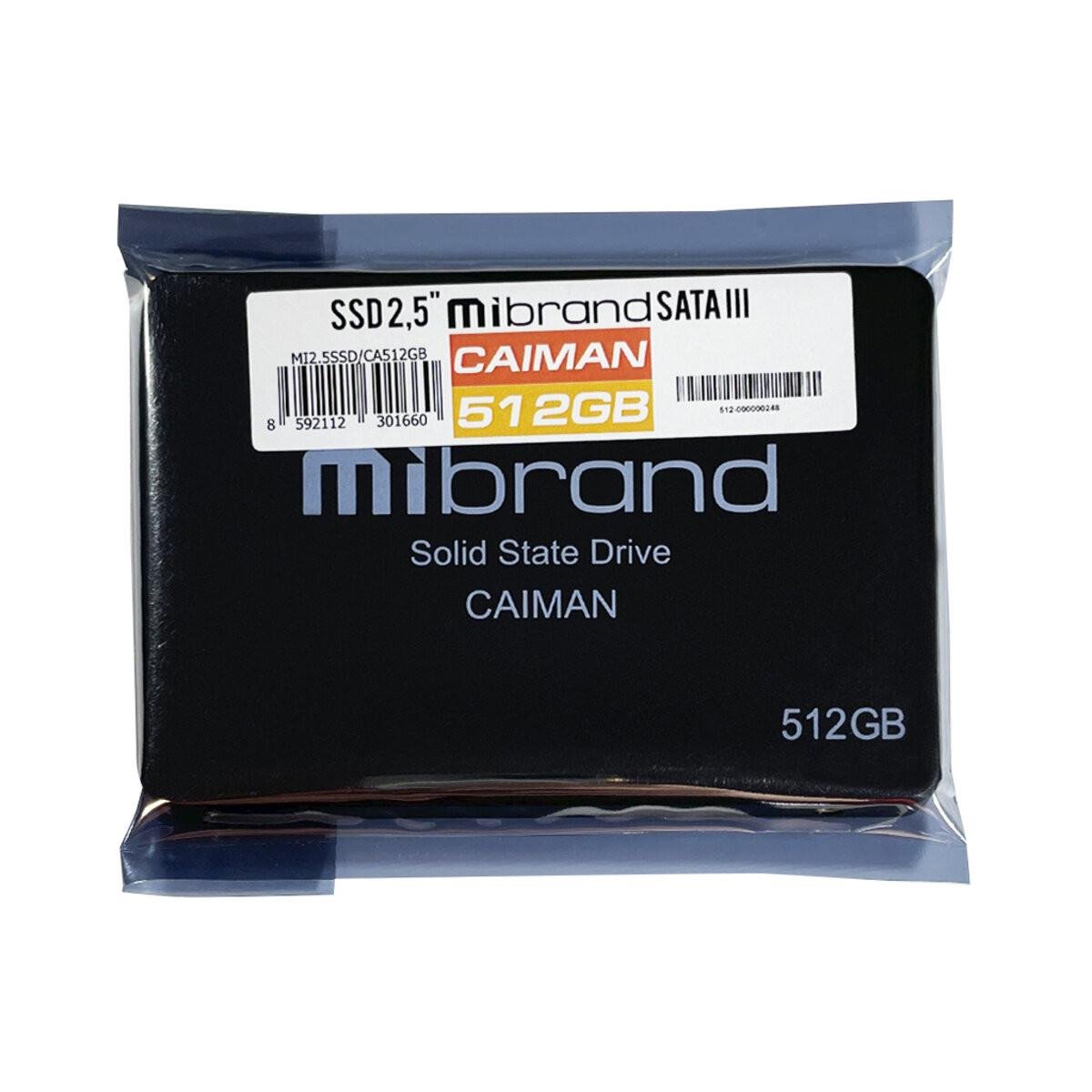 SSD Mibrand Caiman 512GB 2.5" 7mm SATAIII Bulk (29caa1-15784) - фото 5