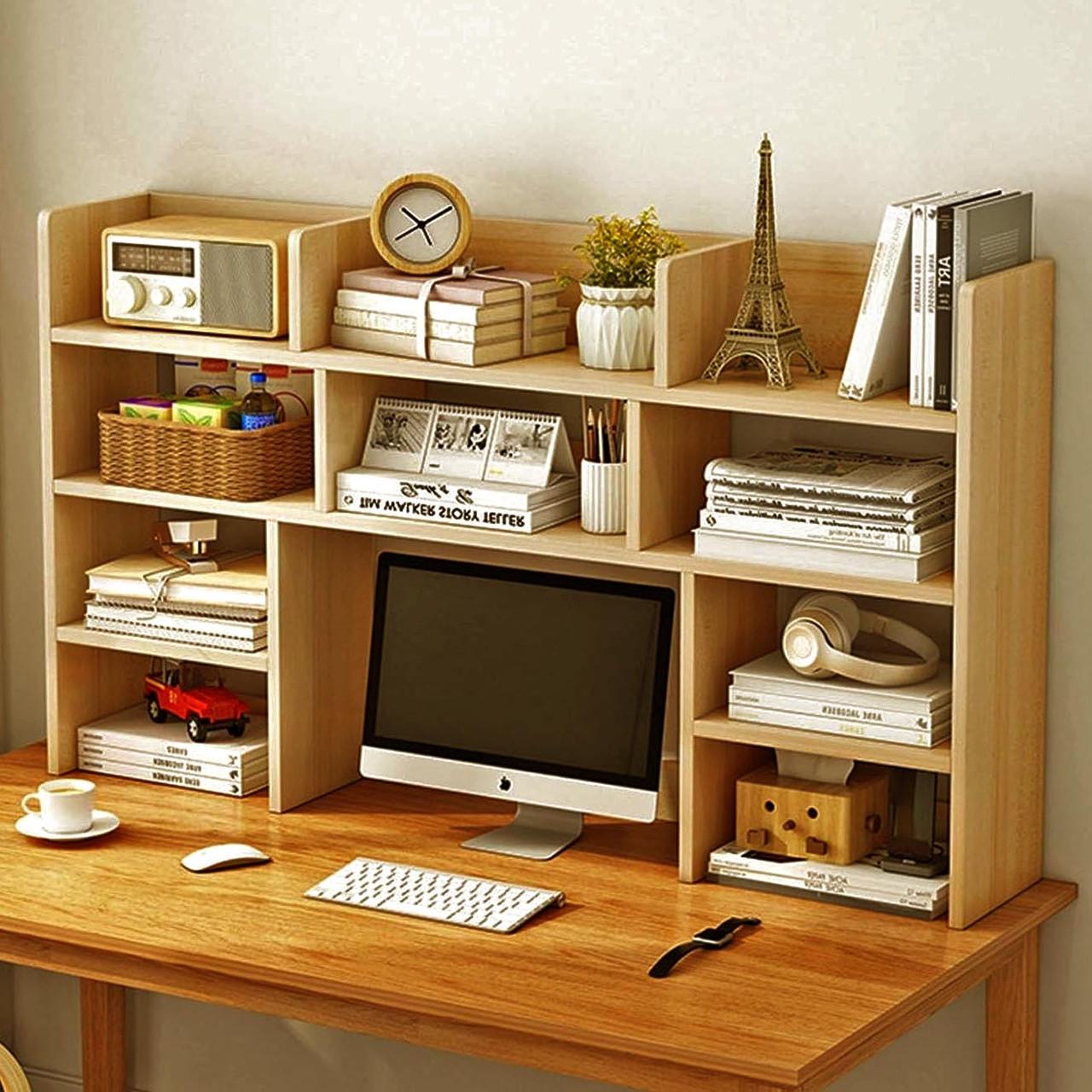 Полка-надстройка настольная из дерева Фондера карри (АКД-006903)