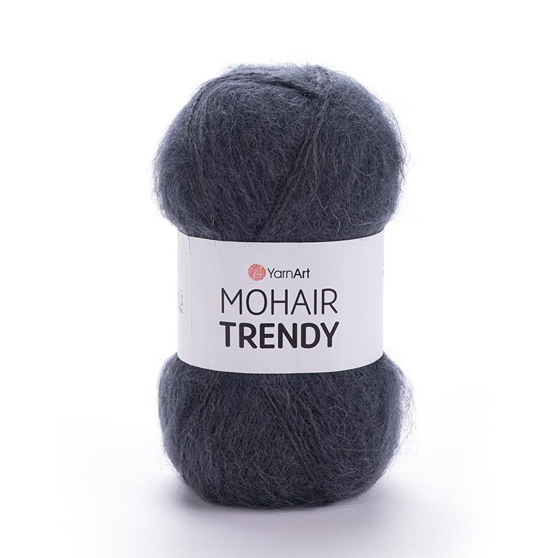 Пряжа YarnArt Mohair Trendy 118 Графитовый