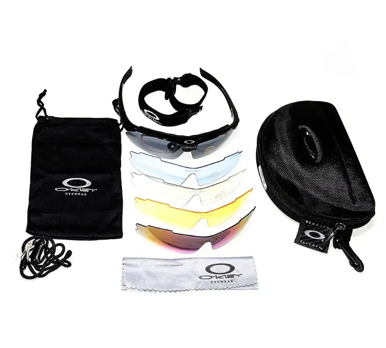 Защитные военные очки с поляризацией OAKLEY 5 линз One sizе (NA005406) - фото 2