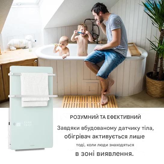 Инфракрасный обогреватель для ванной комнаты KLARSTEIN Hot Spot Crystal Flow LED 2000 Вт 5-40 °C (10035035) - фото 8 Инфракрасный обогреватель для ванной комнаты KLARSTEIN Hot Spot Crystal Flow LED 2000 Вт 5-40 °C (10035035) - фото 8