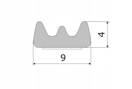 Ущільнювач для дверей та вікон KEDR E 9х4 мм Коричневий - фото 2 Ущільнювач для дверей та вікон KEDR E 9х4 мм Коричневий - фото 2