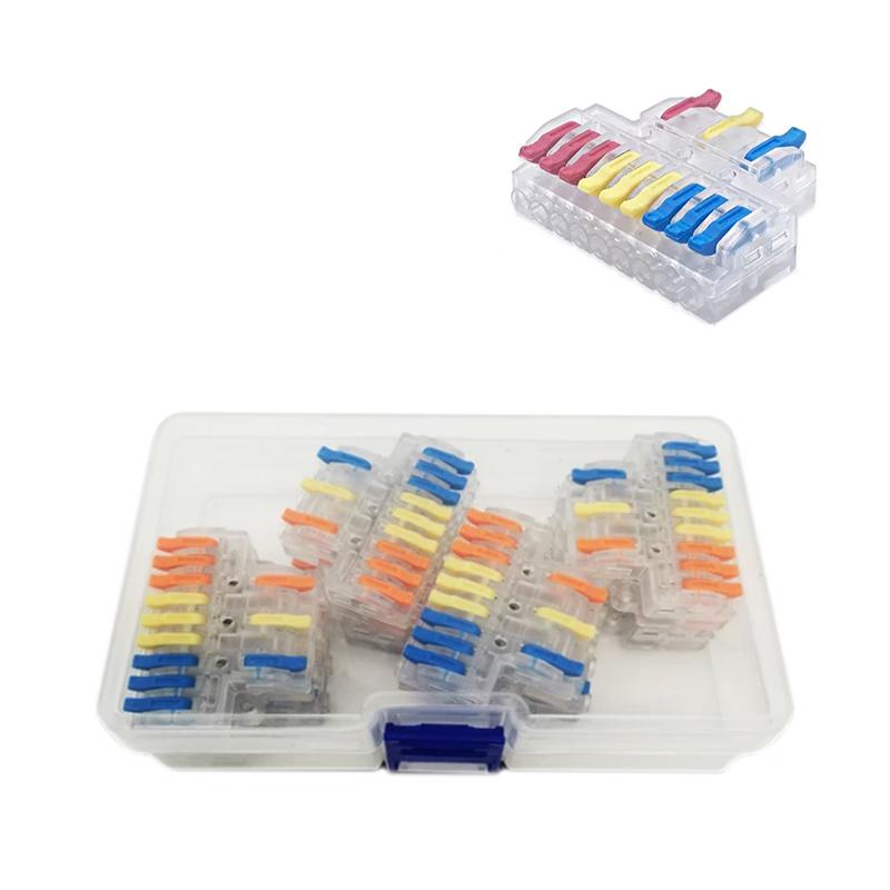 Набор клемм Tactix 0,08-4 мм2 32А 1-3+1-3+1-3 разветвитель одинарная 41,5х48,7х14,8 мм 8 шт. Разноцветный (KV439Tc-8box)