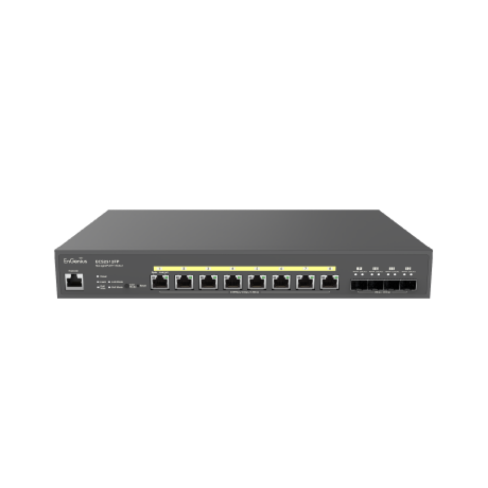 Комутатор EnGenius ECS2512FP 8x2,5GbE+4x10Gb SFP+/L2+/240W/Cloud (557379) - фото 2