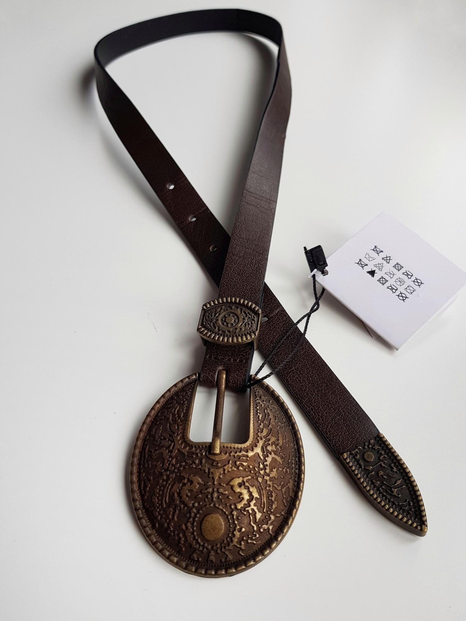 Пояс тонкий ZARA 9608 Черный