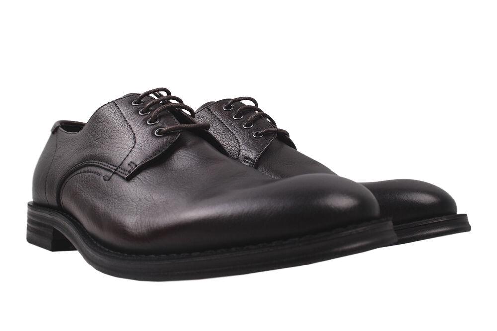 Туфли мужские Cindy из кожи р. 41 Черный (5-20DT)