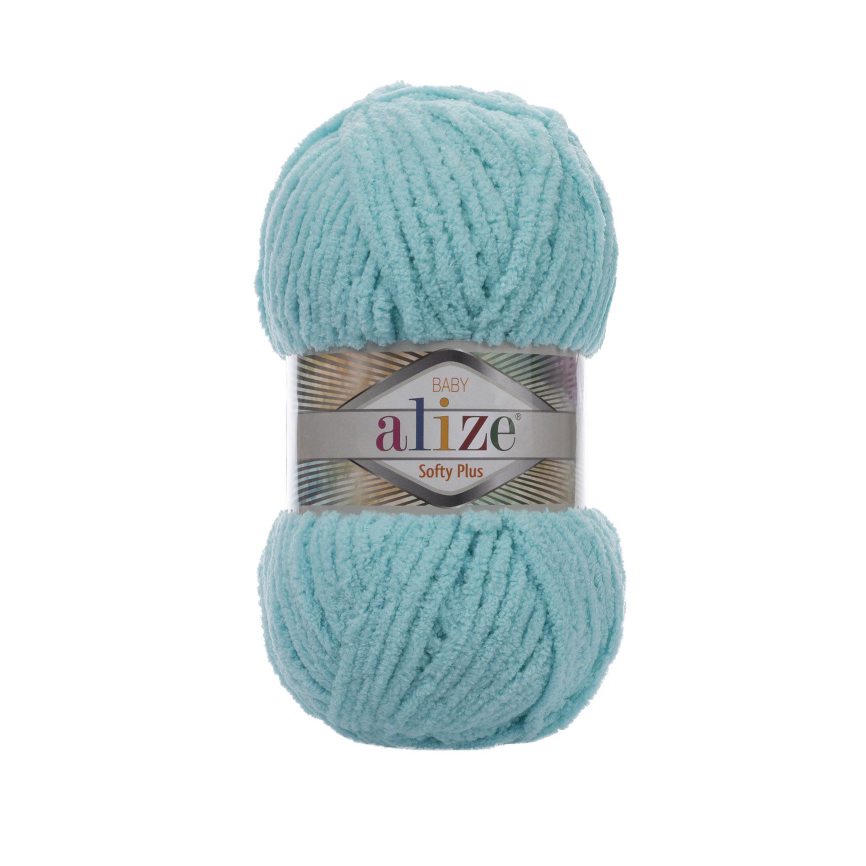 Пряжа Alize Softy Plus 263 бирюзовый (2661) Пряжа Alize Softy Plus 263 бирюзовый (2661)
