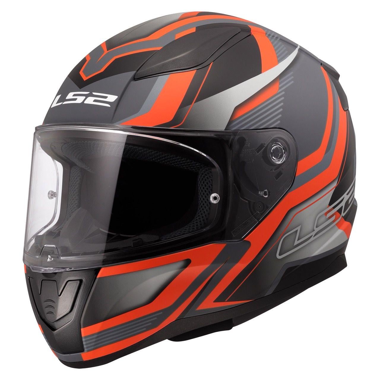 Мотошлем LS2 FF353 Rapid 2 Flitz 2XL Matt Orange/Grey (47764)