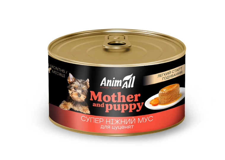 Корм для собак вологий AnimAll Легкий старт годування 195 г Корм для собак вологий AnimAll Легкий старт годування 195 г