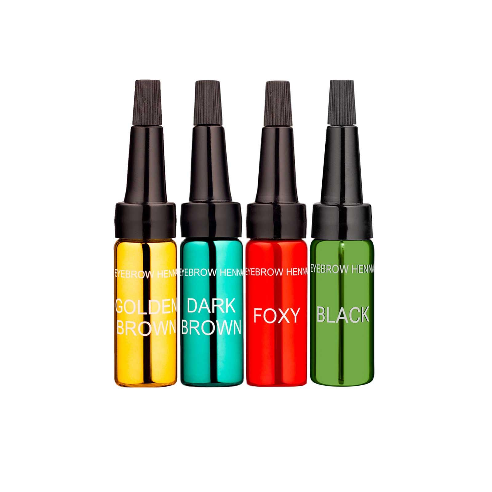 Набор хны для бровей Ekko Beauty Брюнет/Шатен (Ek-setBr2)