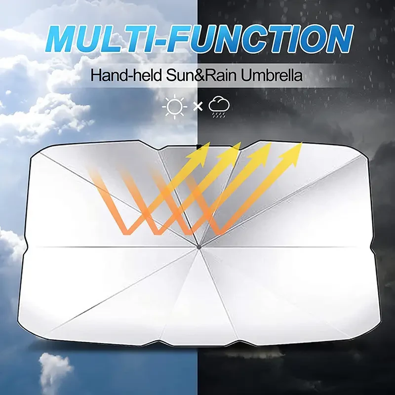 Парасолька автомобільна на лобове скло в чохлі 130х75 см (27632300) - фото 2 Парасолька автомобільна на лобове скло в чохлі 130х75 см (27632300) - фото 2