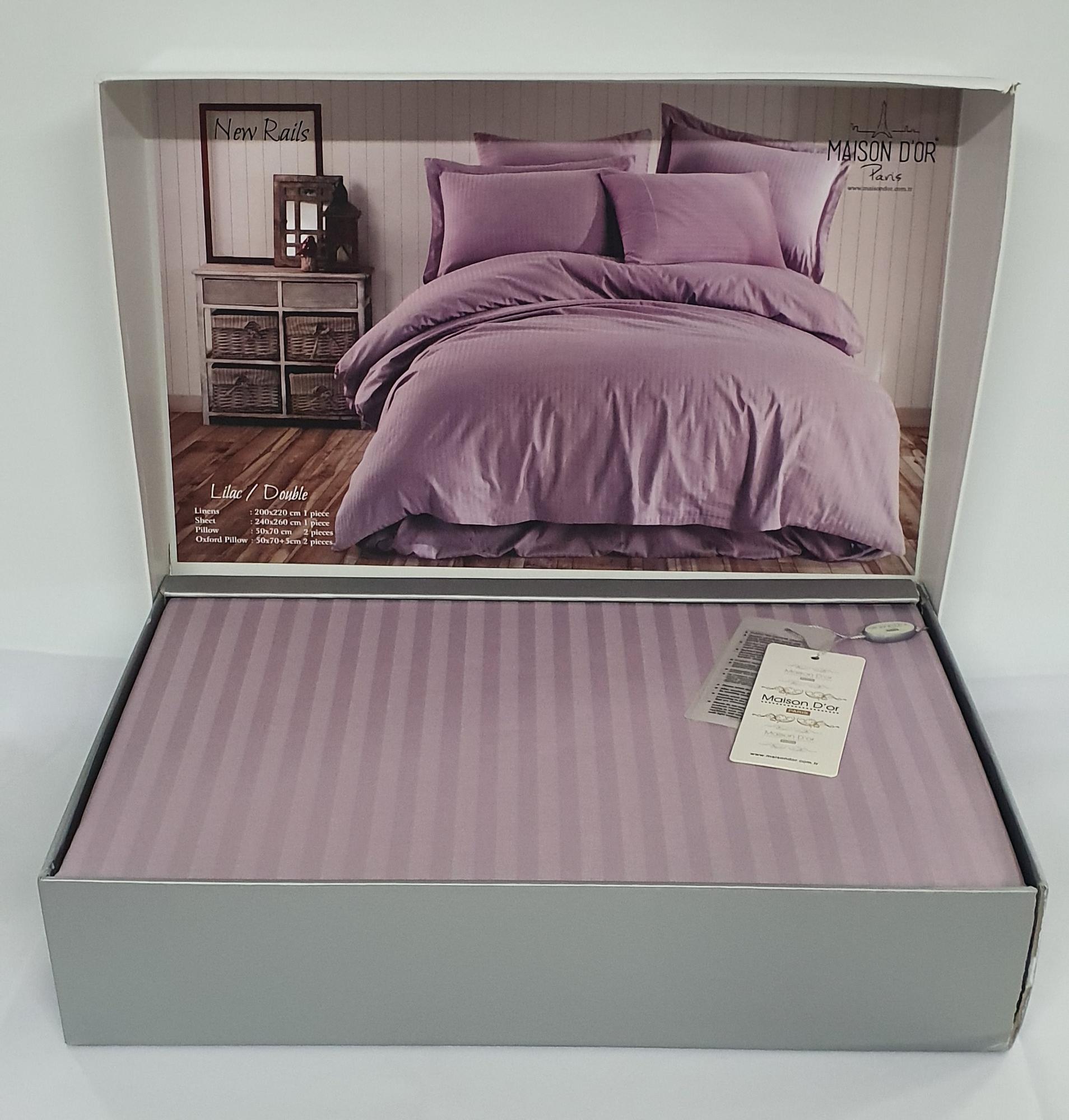 Комплект постельного белья Maison D'or 160х220 Rails Lilac (CN6990)