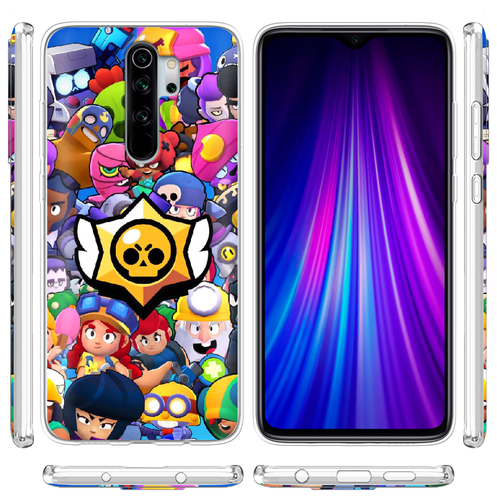 Чохол Boxface Xiaomi Redmi Note 8 Pro Brawl Stars Прозорий силікон (38222-up2389-38222) - фото 3