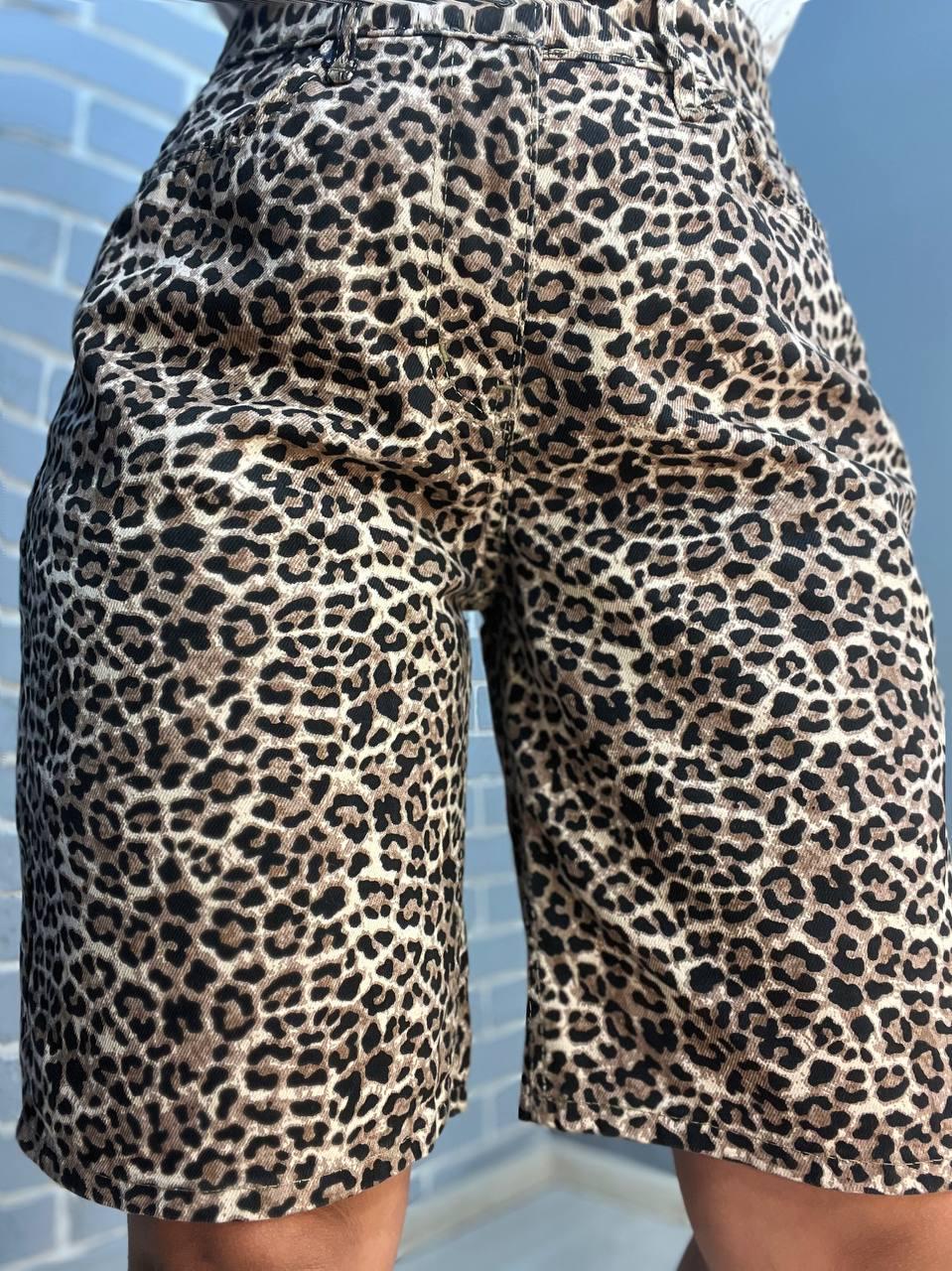 Шорты женские джинсовые X Denim 2082 Леопардовый принт Мом бермуды длина до колен р. 36 Коричневый (2251) - фото 6 Шорты женские джинсовые X Denim 2082 Леопардовый принт Мом бермуды длина до колен р. 36 Коричневый (2251) - фото 6