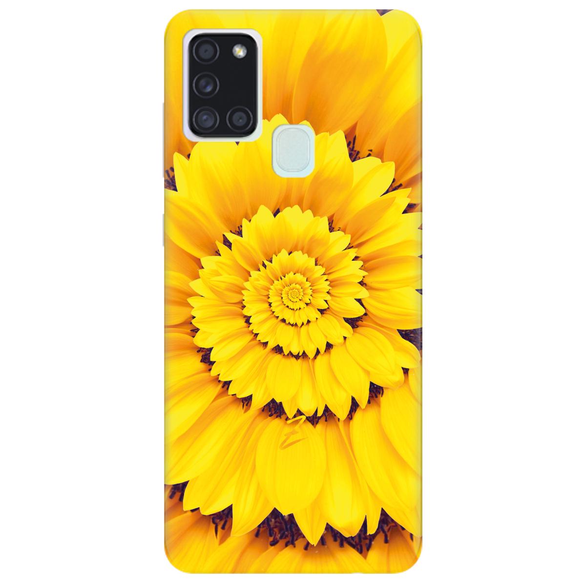 Силиконовый чехол Zorrov для Samsung Galaxy A21s - Sunflower (14100040133087693)