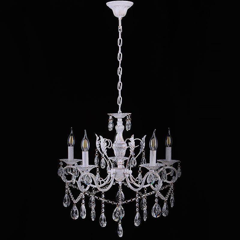 Хрустальная подвесная люстра Light House DL-17353/5 Белый