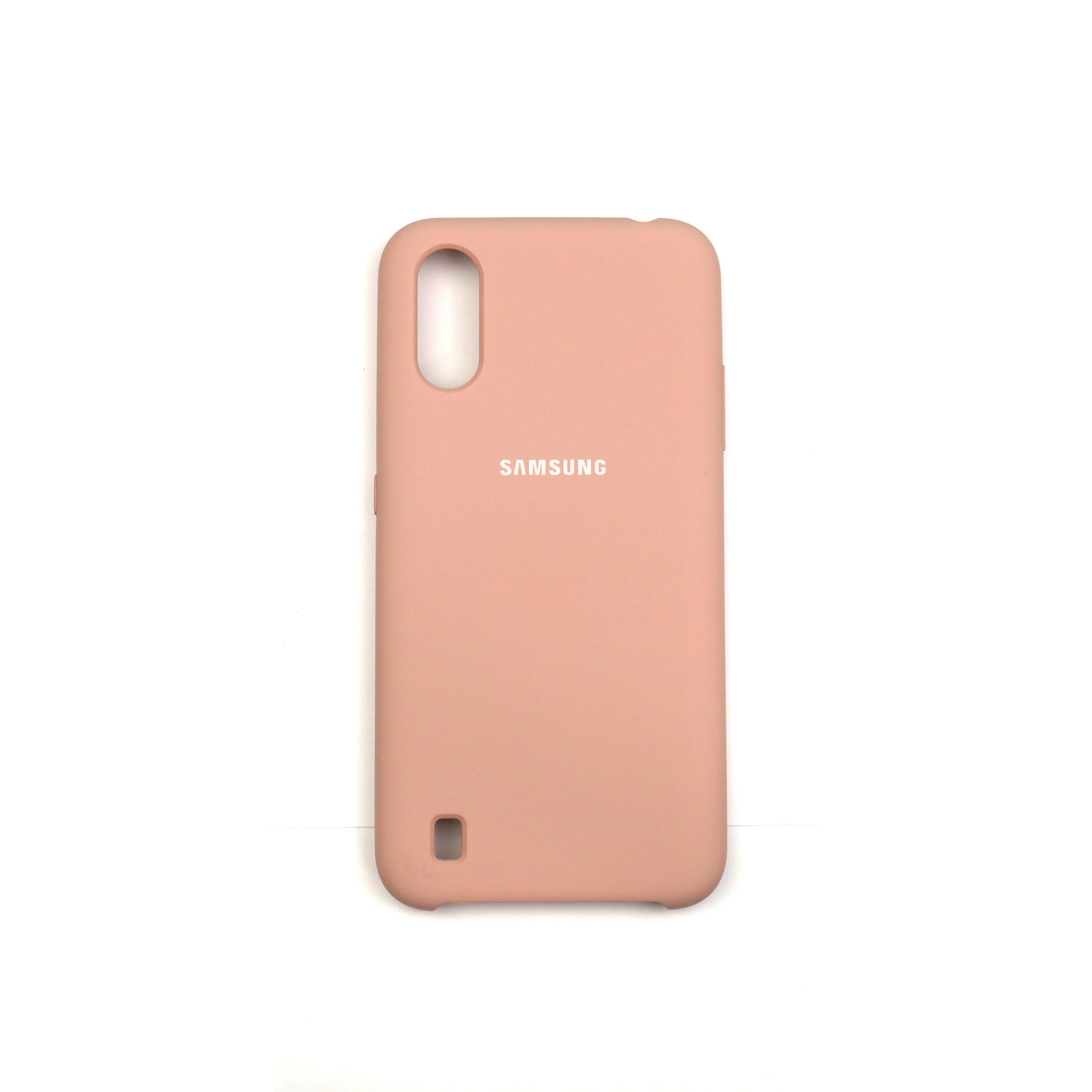 Чехол Jelly Silicone Case Samsung A01 Pink Sand (19)