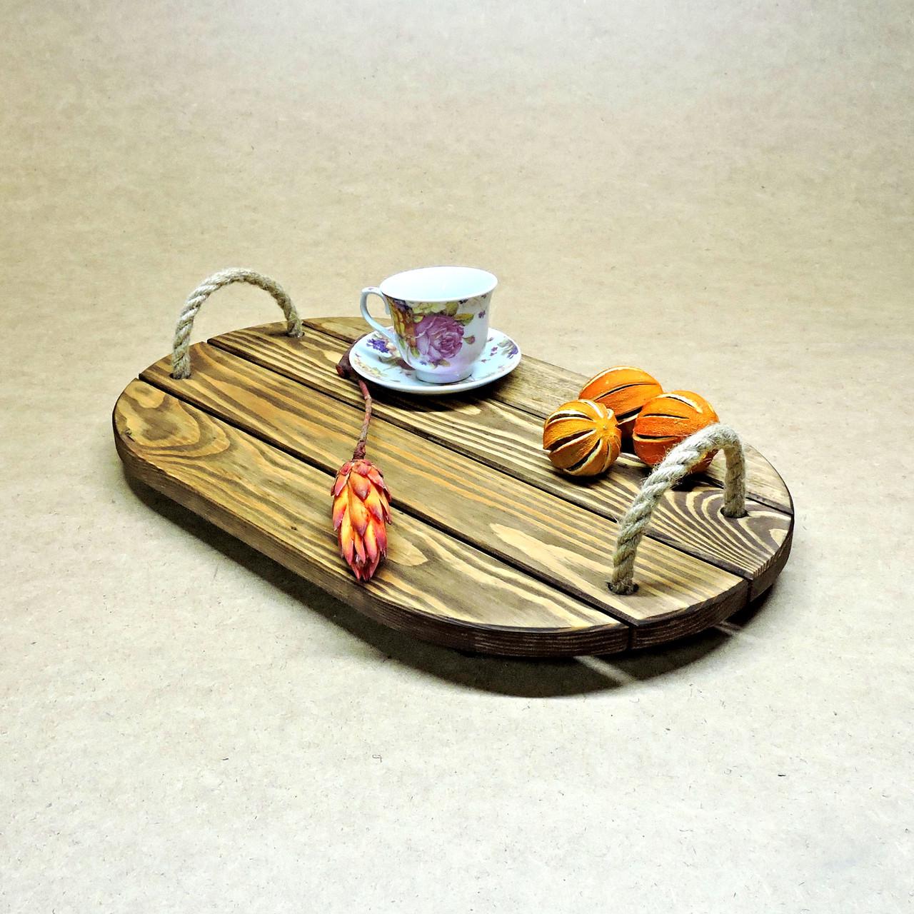 Поднос деревянный Антуан Капучино (ПДС-000702)