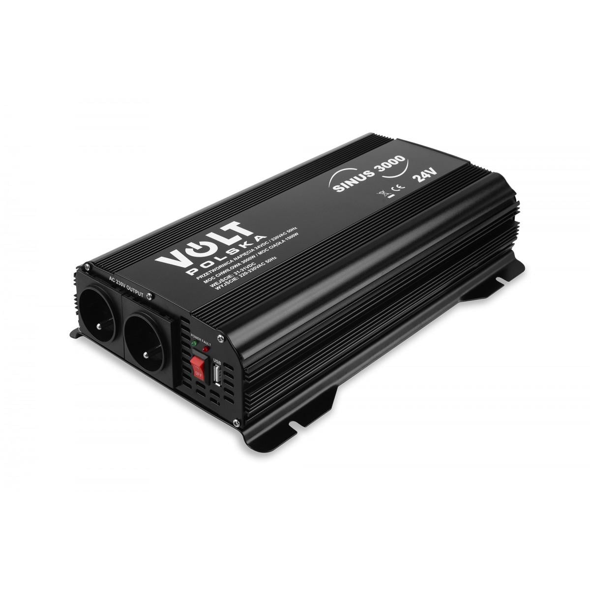 Преобразователь напряжения Volt Polska Sinus 3000 24/230V (3SIP300024) Преобразователь напряжения Volt Polska Sinus 3000 24/230V (3SIP300024)