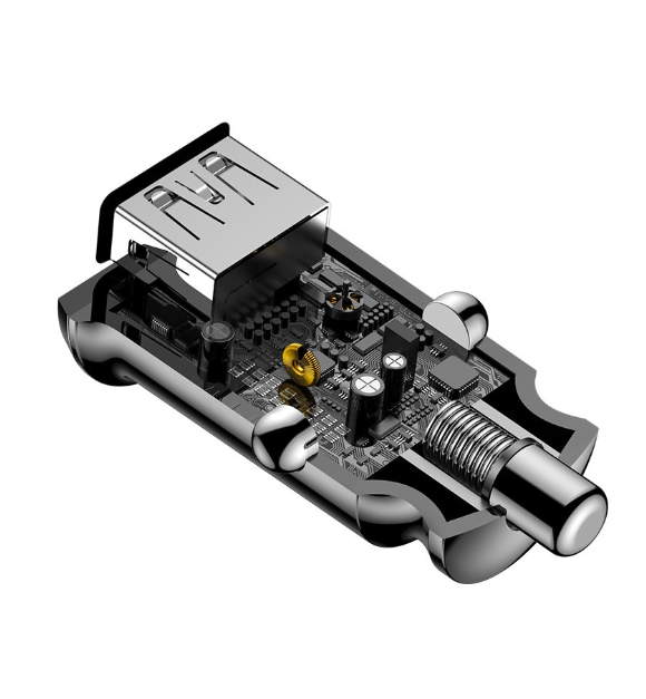 Зарядное устройство автомобильное Baseus CCALL-ML 2USB/5V 3,1A Black - фото 3