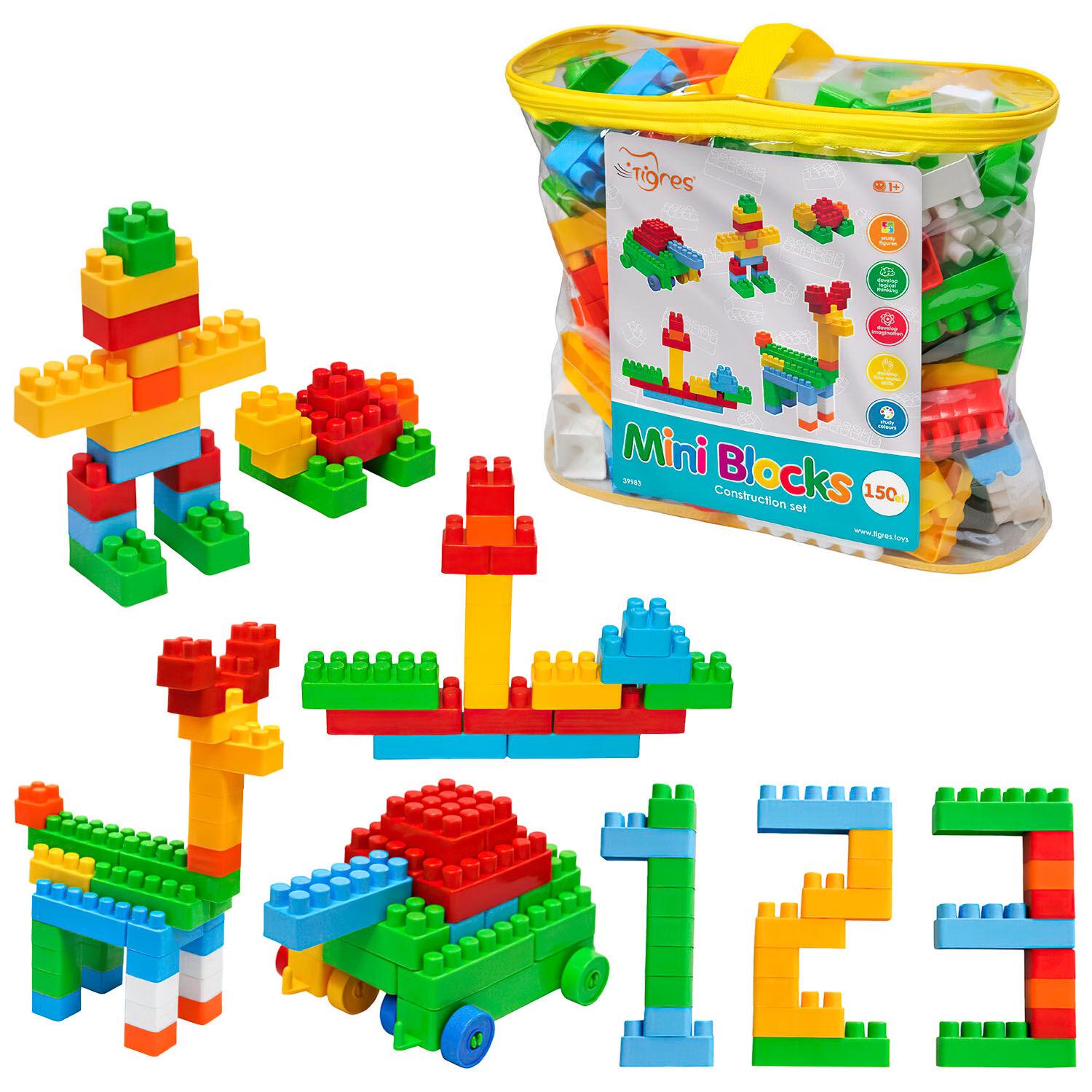 Конструктор Mini Blocks Tigres 150 элементов/сумка на молнии Multicolor (153181) - фото 2 Конструктор Mini Blocks Tigres 150 элементов/сумка на молнии Multicolor (153181) - фото 2