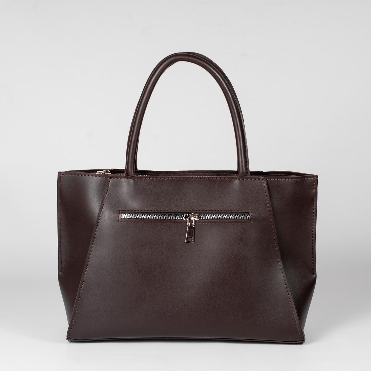 Сумка женская тоут XENIA № 24-24 Коричневый - фото 3 Сумка женская тоут XENIA № 24-24 Коричневый - фото 3