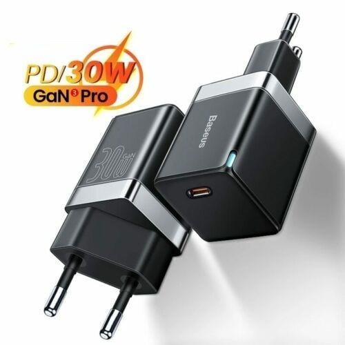 Зарядний пристрій Baseus GaN3 PD3.0 30 W 3 A Black (CCGN010101) - фото 13 Зарядний пристрій Baseus GaN3 PD3.0 30 W 3 A Black (CCGN010101) - фото 13