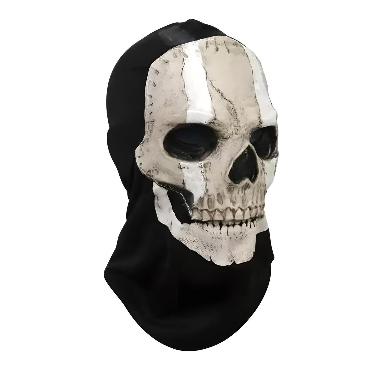 Маска-балаклава військова з черепом Ghost з гри Call of Duty Чорний (MK001005)