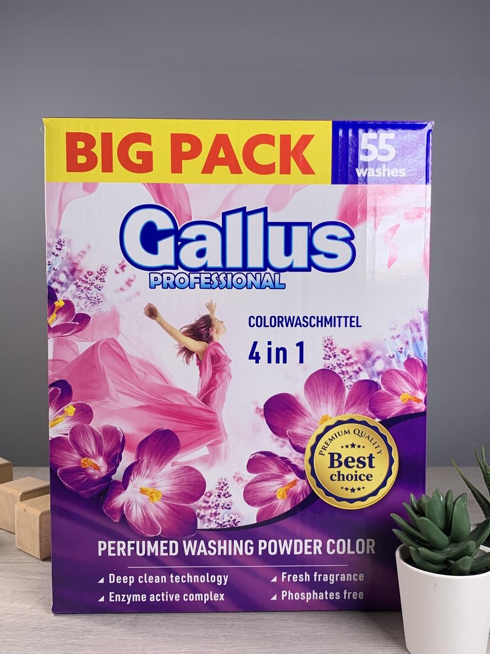 Порошок для стирки в коробке Gallus color 3,05 кг 55 стирок (1883028149)