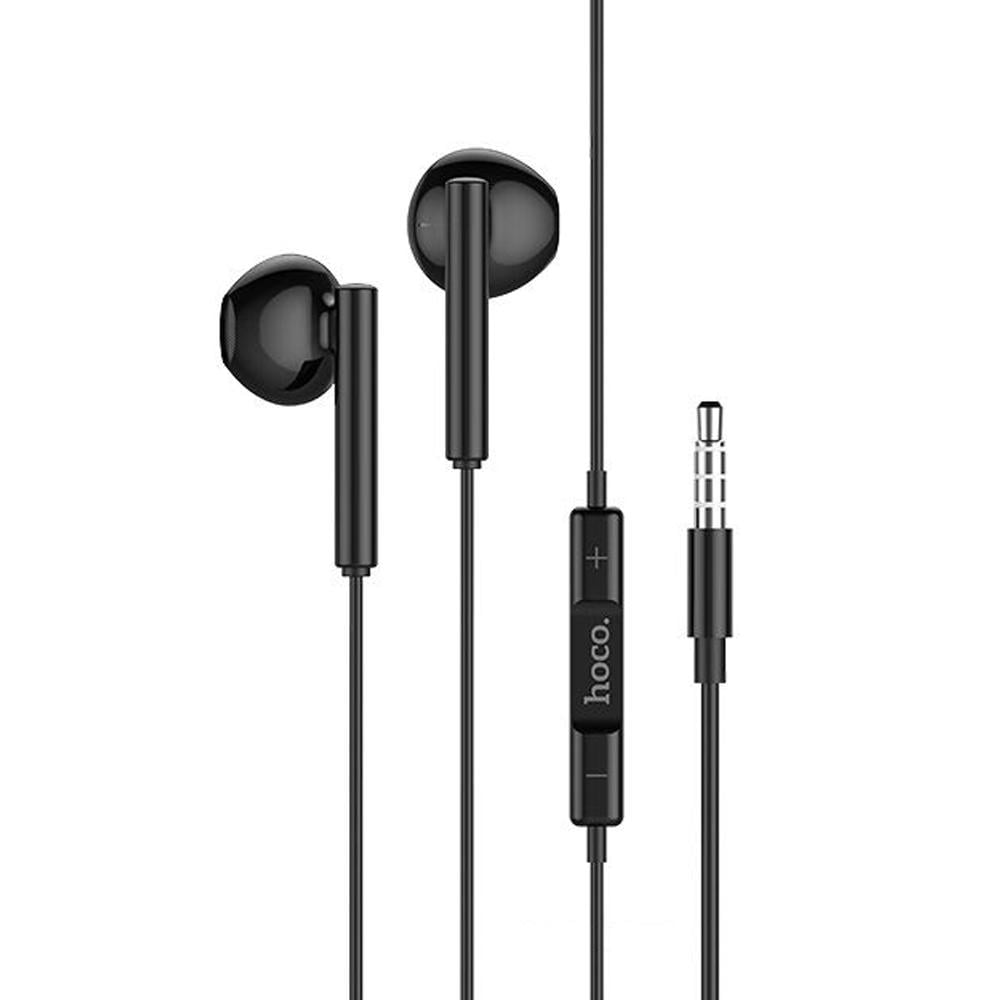 Навушники Hoco M64 Melodious wire control earphones з мікрофоном Black