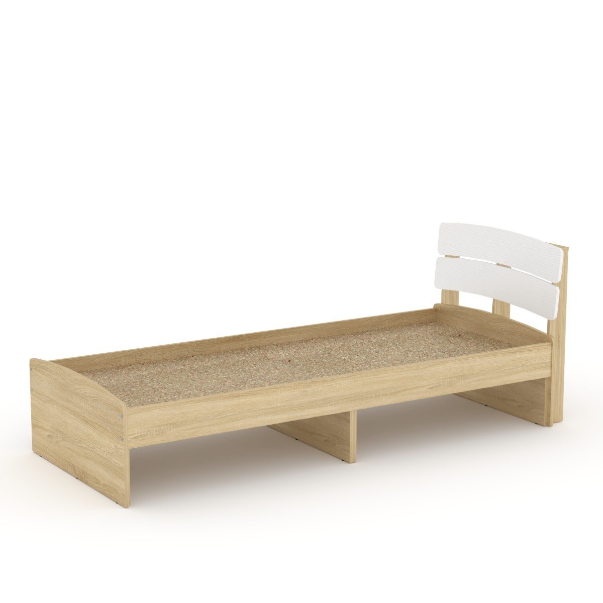 Ліжко односпальне Компаніт Модерн-80 Сонома/Німфея альба (14089)