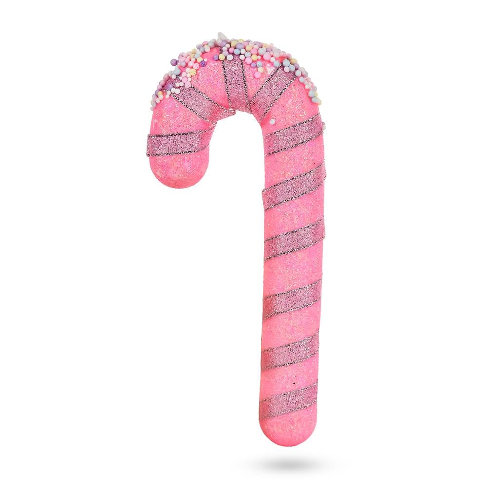 Игрушка-подвеска новогодняя Stenson Lollipop 19 см Розовый (R96163)