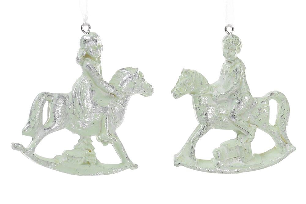 Набор елочных украшений Дети на лошадке BonaDi 2 шт. (773-524) Набор елочных украшений Дети на лошадке BonaDi 2 шт. (773-524)