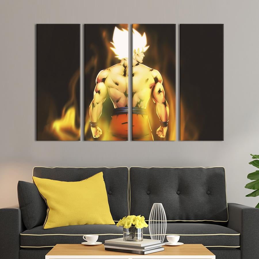 Картина на холсте Аниме-персонаж Сон Гоку 209x133 см (1460-41)