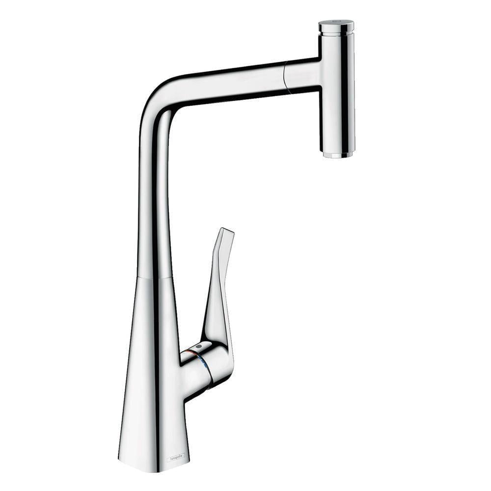 Смеситель кухонный для мойки Hansgrohe Metris Select 320 Хромированный (14884000)